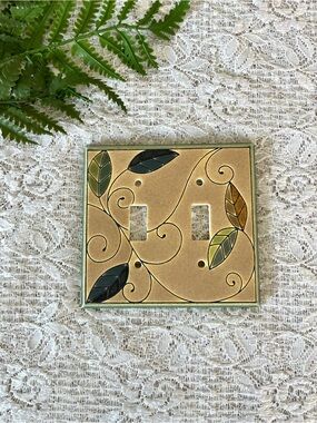 Handcrafted Ceramic Switchplate Cover 5” x 4.5”